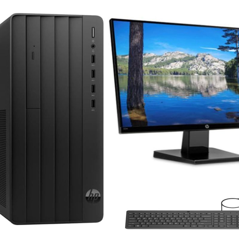 HP Pro Tower 290 G9 Desktop PC, Intel Core i3 12100, 12th Gen, 4GB RAM, 1TB HDD, FreeDOS P204v 19.5"" Monitor - 884W8EA