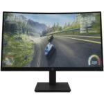 HP X27c 27" FHD Curved Gaming Monitor, Height/Tilt Adjustable, Black Color- 32G13AS