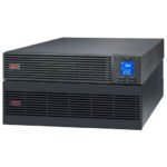 APC Easy UPS On-Line, 6kVA/6kW, Rackmount 2U, 230V, 1x Hard wire 3-wire(1P+N+E) outlet, Intelligent Card Slot, LCD, with RailKit and External Battery Pack-SRVPM6KRI