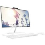 HP All-in-One 24-cb1022nh PC, Intel Core i5 1235U, 8GB DDR4RAM, 256GB M.2 SSD, FreeDOS, 23.8" FHD All in One Desktop - 6P0E4EA