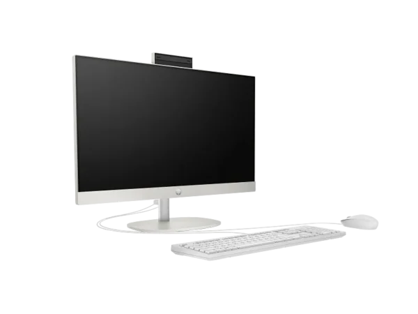 HP Pro 240 G9 All-in-One Desktop PC, Intel Core i7 1255U, 16GB RAM, 512GB M.2 SSD, FreeDOS, 23.8″ FHD White All In One Desktop- 884A9EA