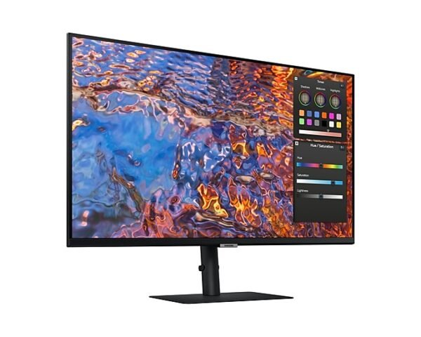 Samsung ViewFinity S8 32″ UHD HDR USB-C Monitor, Height, Pivot, Swivel & Tilt Adjustable, Black Color- LS32B800PXMXUE