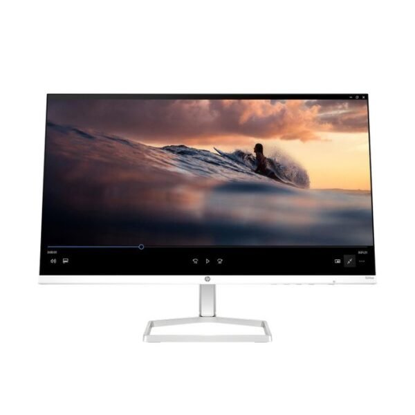 HP 524sa Series 5 23.8″ FHD Monitor, Integrated Speakers, White Color, 94C36AS