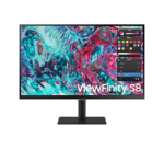 Samsung ViewFinity S8 32" UHD HDR USB-C Monitor, Black Color,  LS32B800PXMXUE