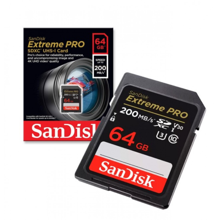 Sandisk Extreme Pro Card 64GB 200 img 2