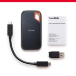 SANDISK E61 EXTREME PORTABLE EXTERNAL SSD V2 2TB - Black - SDSSDE61-2T00-G25