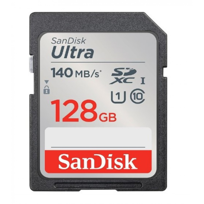 SanDisk Ultra® SDHC™ UHS-I card and SDXC™ UHS-I card Up to 140MB/s - 128GB