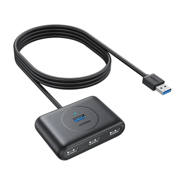 UGREEN USB-C & USB-A 3.0 to 4-Port Hub 1M Black – CR113