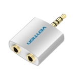 Vention 4 Pole 3.5mm Male to 2×3.5mm Female Converter