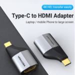 Type-C to HDMI Adapter Gray Alloy Type TCAHO