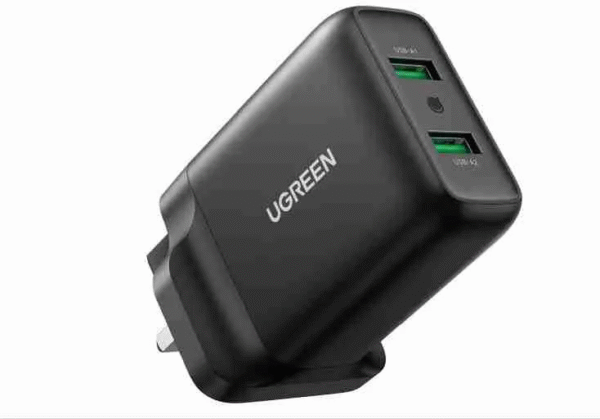 UGREEN USB Fast Charger UK (Black)