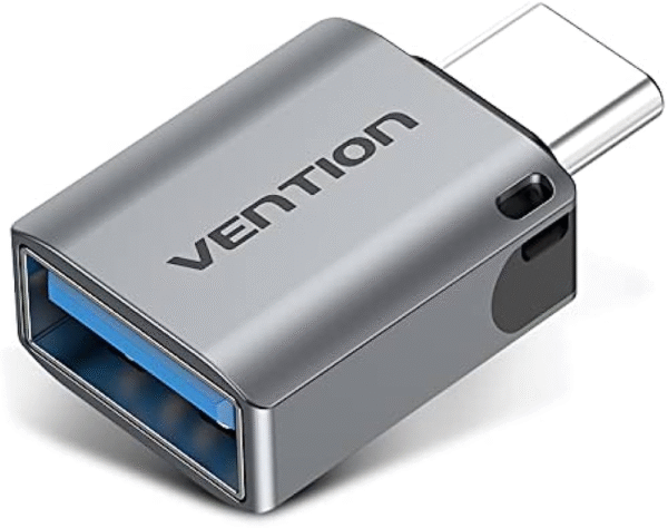 Vention USB-C Male to USB 3.0 Female OTG Adapter Gray Aluminum Alloy Type